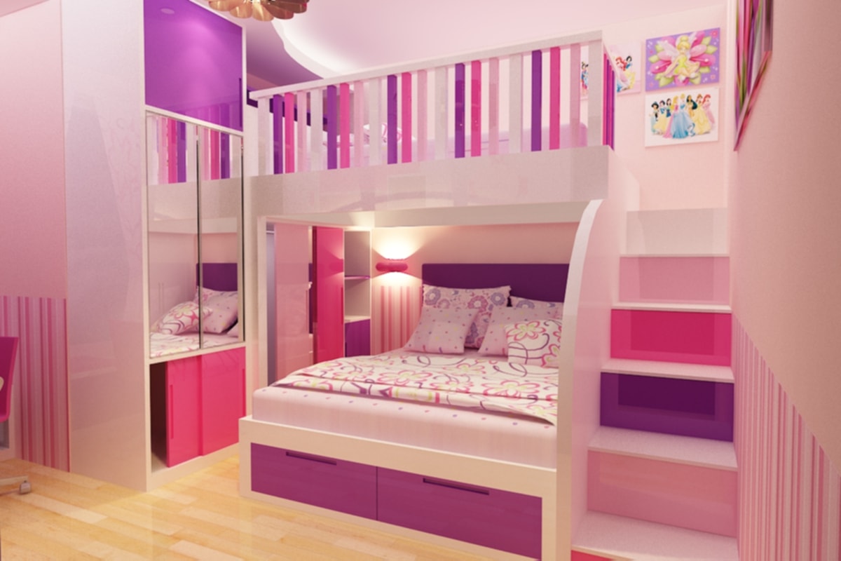foto desain kamar tidur anak perempuan